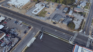A street with five lanes provides few opportunities for people to cross—and quite a bit of exposure to dangerous vehicles