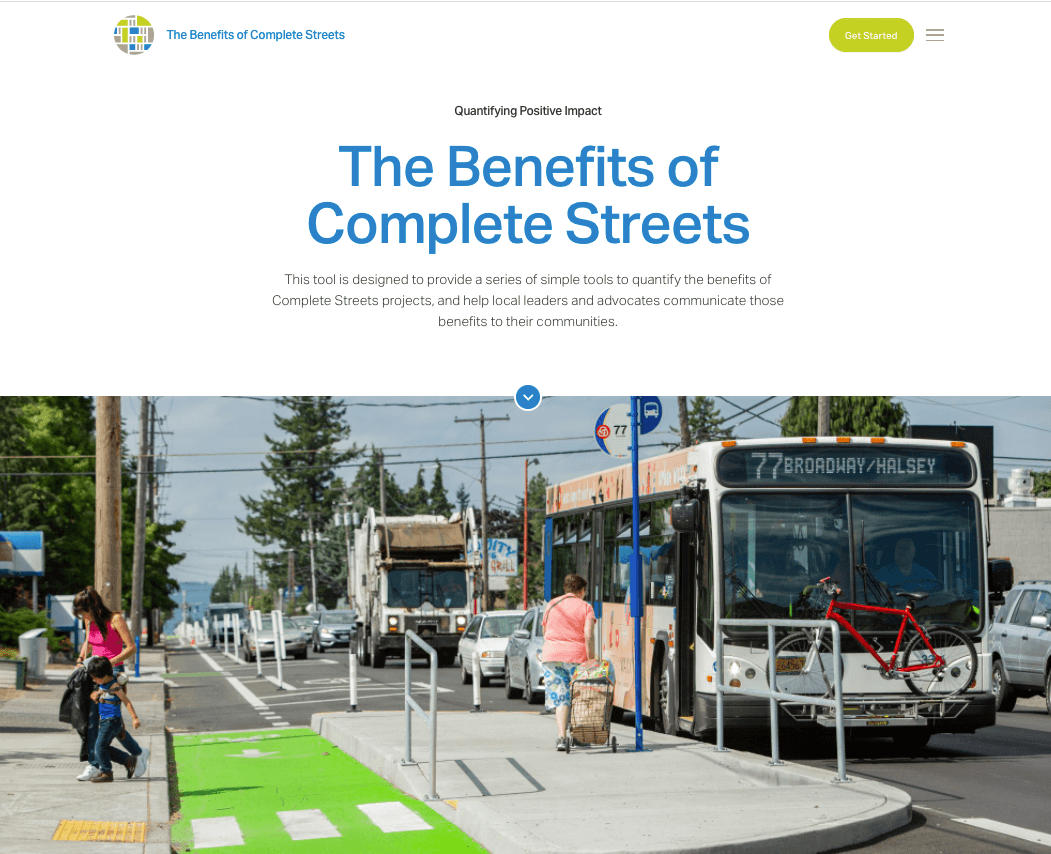 Complete Streets Program Powerful new tool for helping local communities evaluate the potential ...