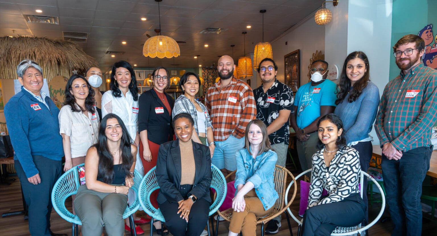 A group of staff members