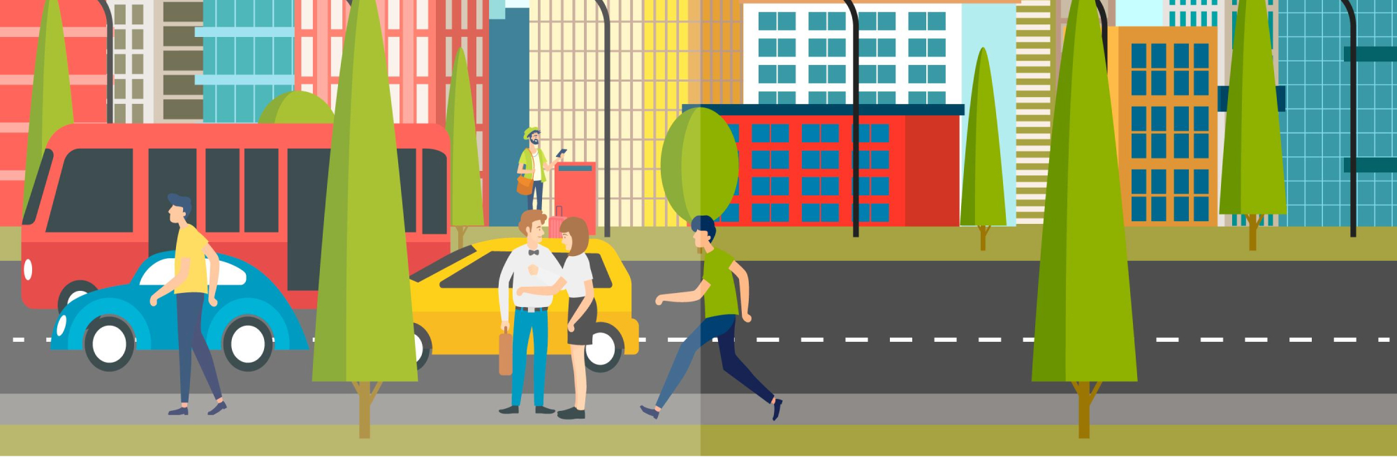 City street illustration